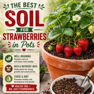 Learn the best soil for strawberries in pots with easy tips for drainage, nutrients, and healthy roots. Discover the perfect potting mix to grow bigger, sweeter strawberries in containers.