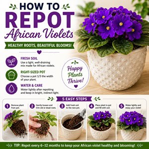 Is your African violet rootbound or struggling to bloom? Discover when and how to repot African violets to encourage healthy growth, stronger roots, and vibrant flowers. This easy houseplant care guide walks you through the entire process from start to finish.