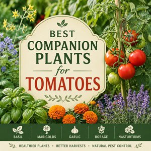 Want bigger tomato harvests this summer? These companion planting tips will help you choose the best plants to grow with tomatoes, including basil, borage, parsley, marigolds, and oregano. Perfect for raised beds, cottage gardens, and backyard vegetable gardens.