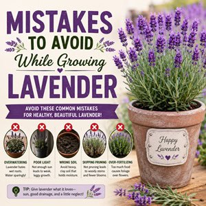 Learn the most common mistakes to avoid while growing lavender so your plants stay healthy, fragrant, and full of blooms. These easy lavender care tips are perfect for gardeners growing cottage garden flowers, pollinator gardens, and sunny flower borders.