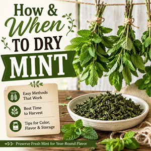 The Best Way to Dry Mint and Store It for Later