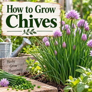 Growing chives is simple, even if you're new to gardening. These simple garden tips will help you grow healthy chives for fresh harvests all season long. A perfect addition to any herb garden.