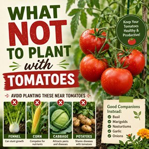 Learn what not to plant with tomatoes to avoid common gardening mistakes that can reduce harvests and attract pests. This companion planting guide is perfect for vegetable gardens, raised beds, and container gardening to help your tomato plants stay healthy and productive.