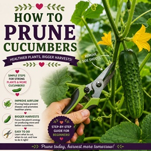 Discover the best time to prune cucumber plants and the simple steps that can lead to bigger harvests. Whether you're growing cucumbers in raised beds, containers, or a kitchen garden, these pruning tips can help maximize your crop.