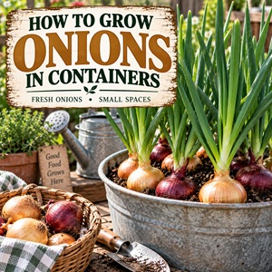 How to Plant and Grow Onions in Containers